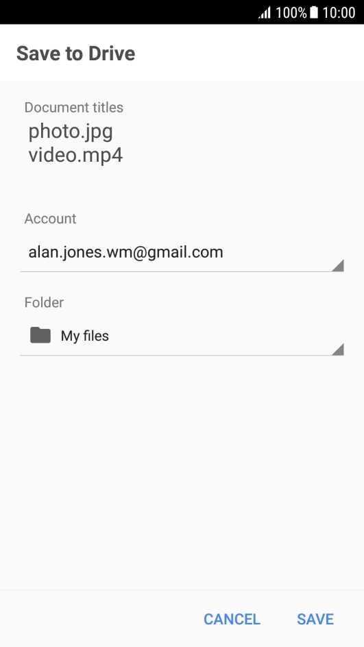 Press SAVE. Press SAVE.