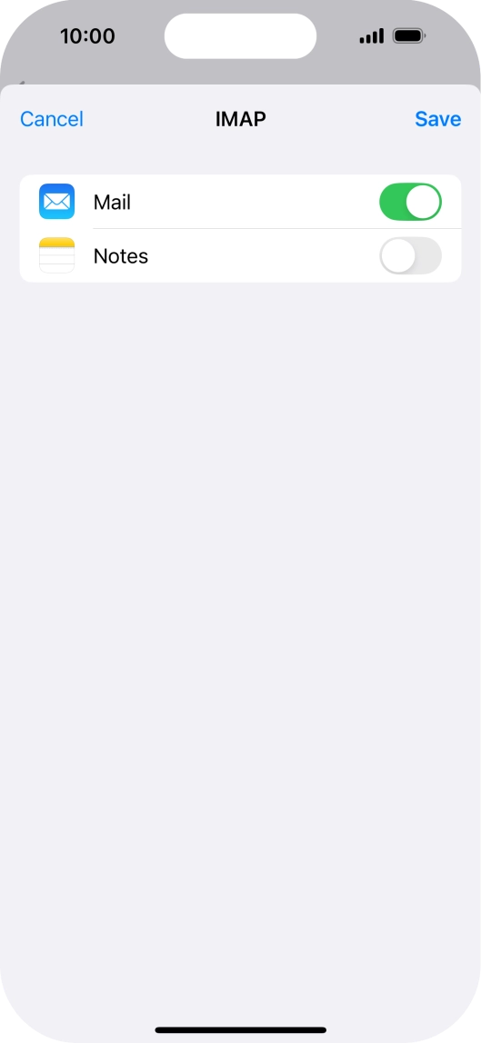 Press Save. Your email account has now been set up. To select more settings for incoming and outgoing server, proceed with the following steps. Press Save. Your email account has now been set up. To select more settings for incoming and outgoing server, proceed with the following steps.