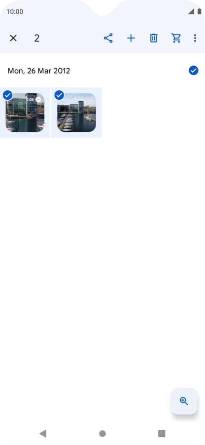 Press the share icon. Press the share icon.