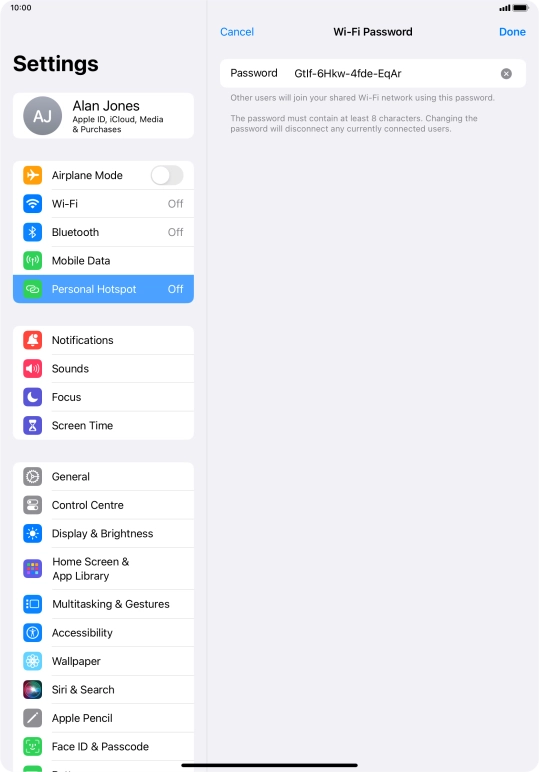 Press Done. Press Done.