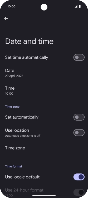 Press the indicator next to Press the indicator next to