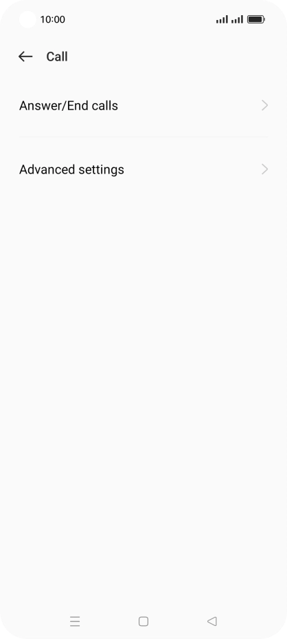 Press Advanced settings. Press Advanced settings.