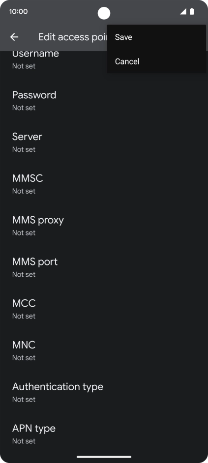 Press Save. Press Save.