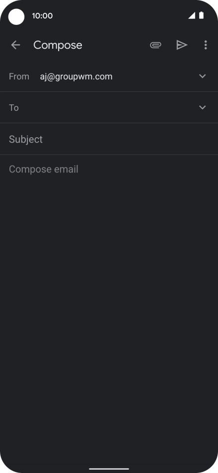 Press To and key in the first letters of the recipient's name. Press To and key in the first letters of the recipient's name.