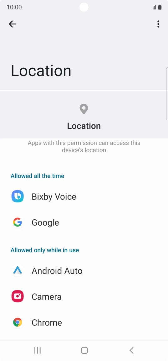 Press the required app. Press the required app.