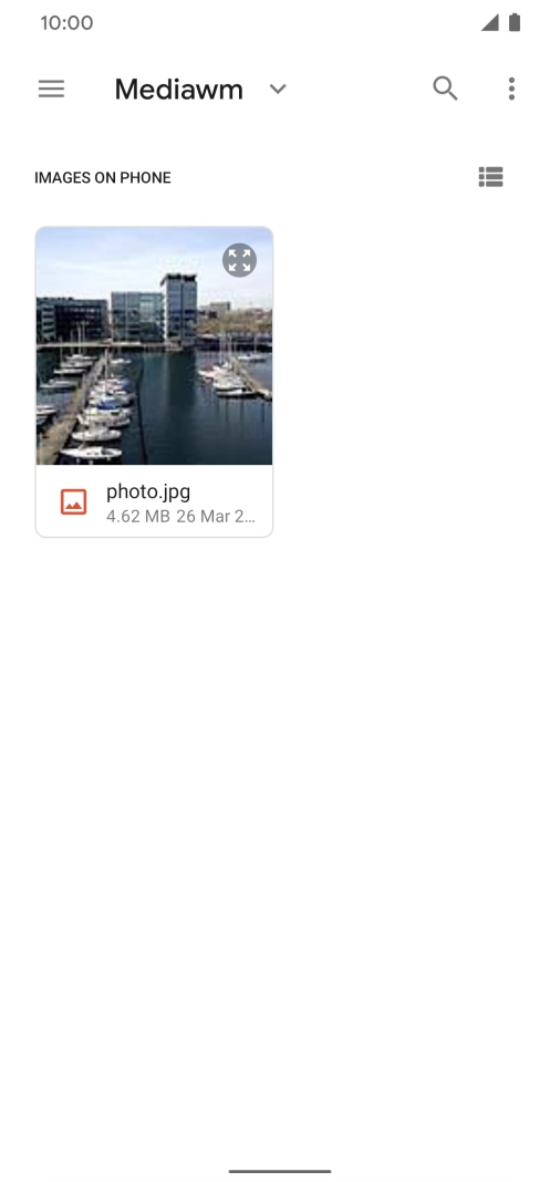 Press the required picture. Press the required picture.