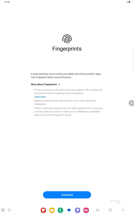 Press Continue. Press Continue.