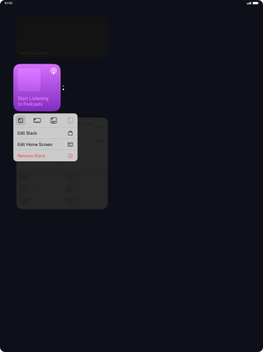Press Edit Stack. Press Edit Stack.