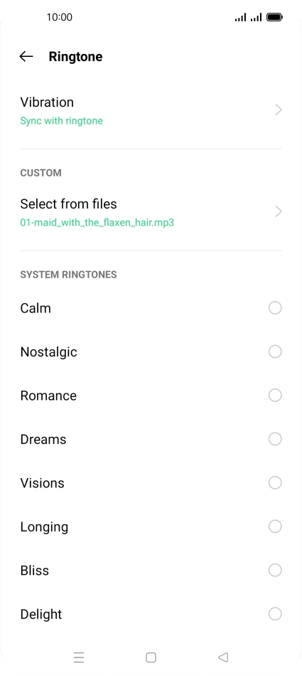 Press the Home key to return to the home screen. Press the Home key to return to the home screen.