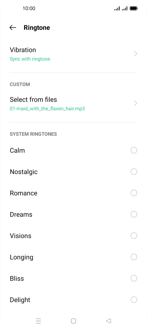 Press the Home key to return to the home screen. Press the Home key to return to the home screen.