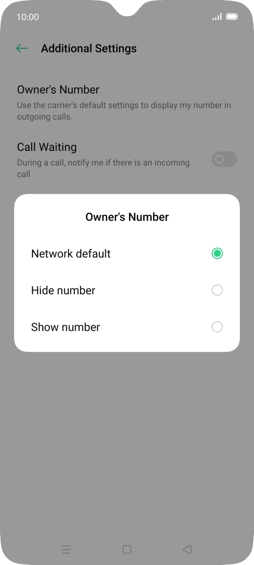Press Show number to turn on caller identification. Press Show number to turn on caller identification.