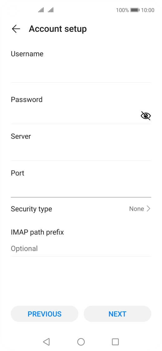 Press Security type. Press Security type.