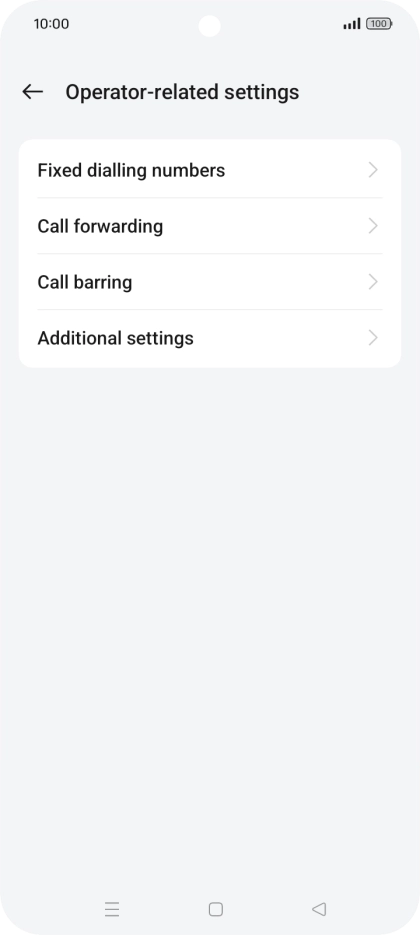 Press Additional settings. Press Additional settings.