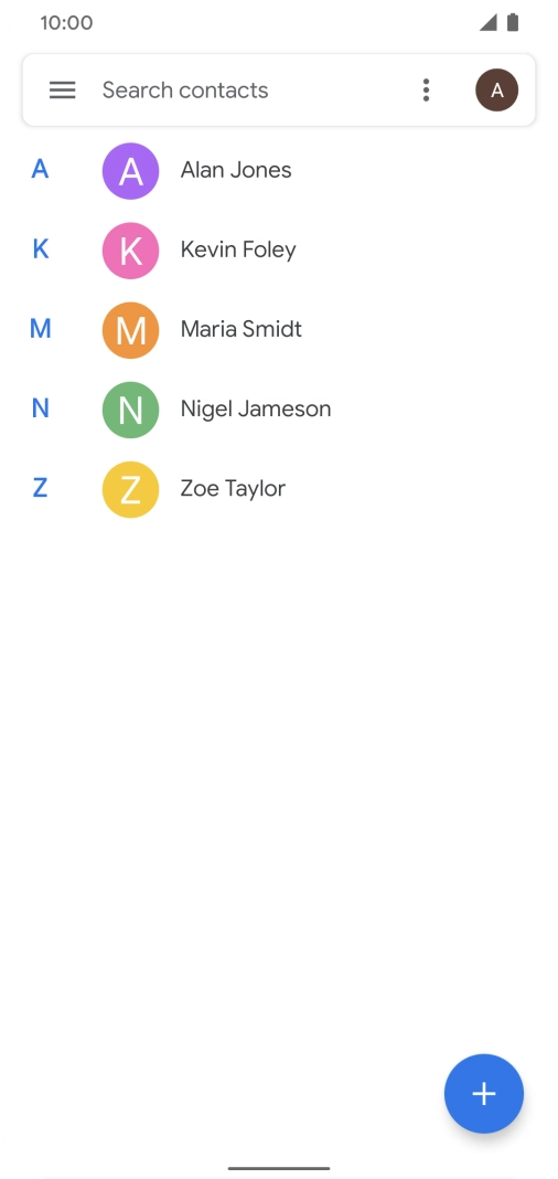 Press the menu icon. Press the menu icon.