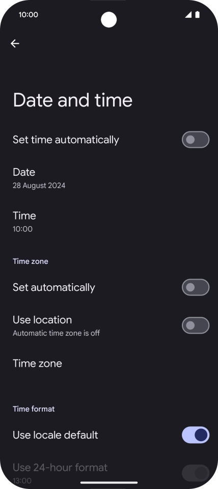 Press the indicator next to Press the indicator next to