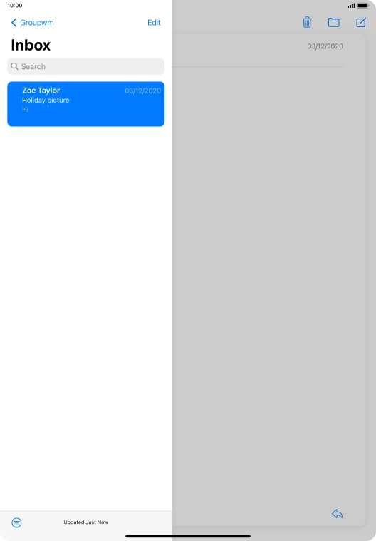 Press arrow left. Press arrow left.