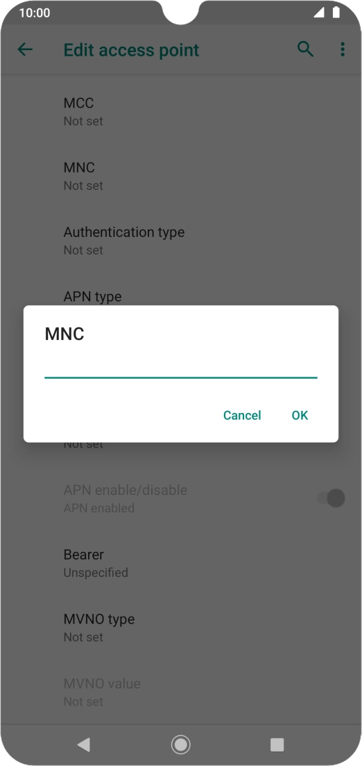 Key in 33 and press OK. Key in 33 and press OK.