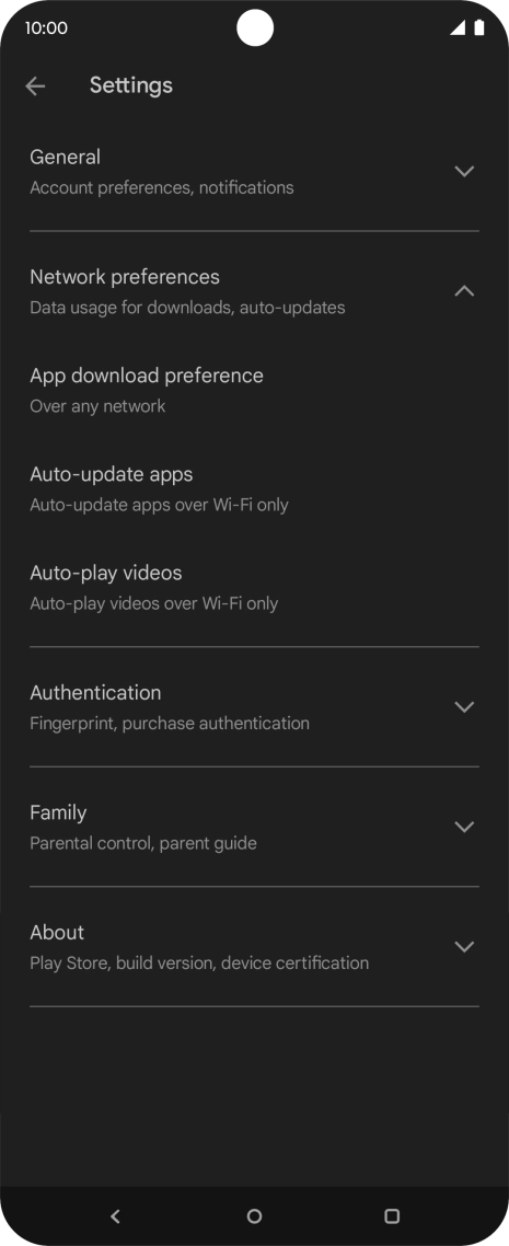 Press Auto-update apps. Press Auto-update apps.