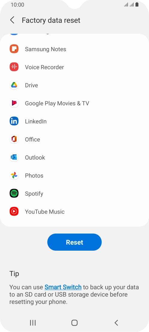 Press Reset. Press Reset.