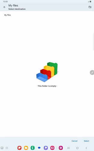 To create a new folder, press the new folder icon and follow the instructions on the screen to create a new folder. To create a new folder, press the new folder icon and follow the instructions on the screen to create a new folder.