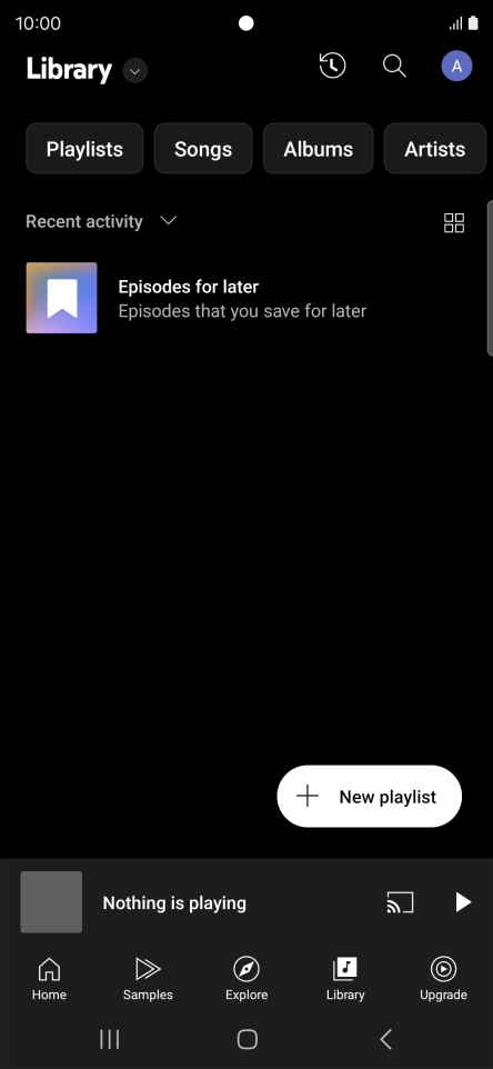 Press the drop down list. Press the drop down list.