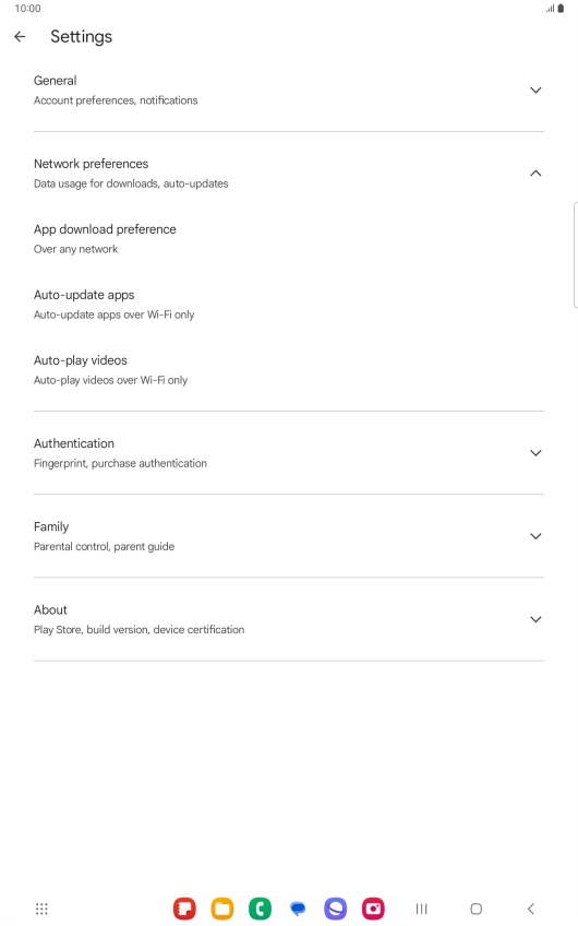 Press Auto-update apps. Press Auto-update apps.