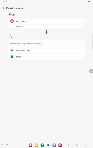 Press the name of the SIM. Press the name of the SIM.