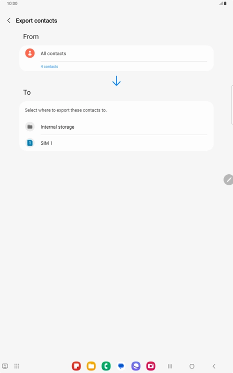 Press the name of the SIM. Press the name of the SIM.