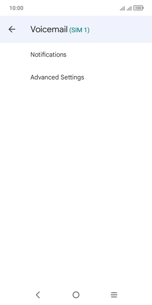 Press Advanced Settings. Press Advanced Settings.