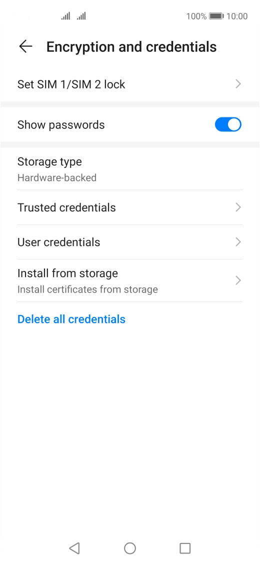 Press Set ‹SIM› lock. Press Set ‹SIM› lock.