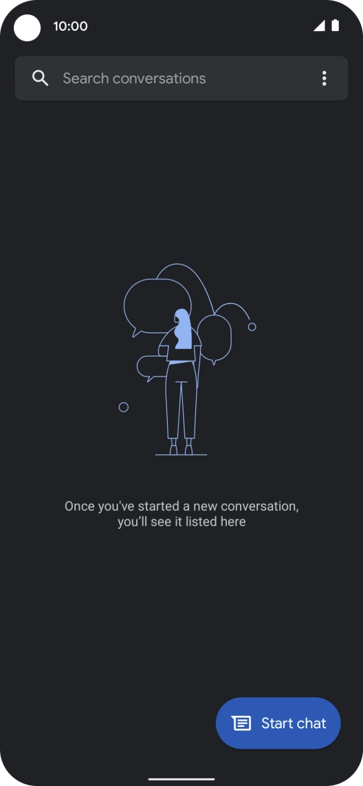 Press Start chat. Press Start chat.