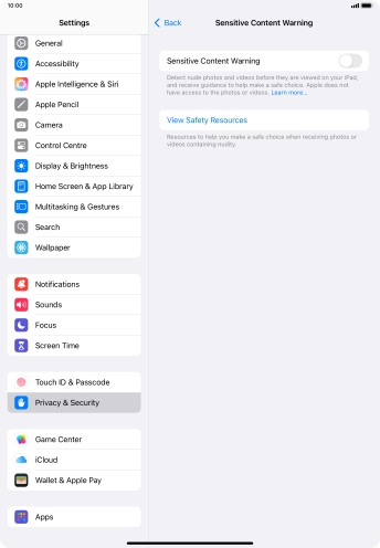 Press the indicator next to Press the indicator next to