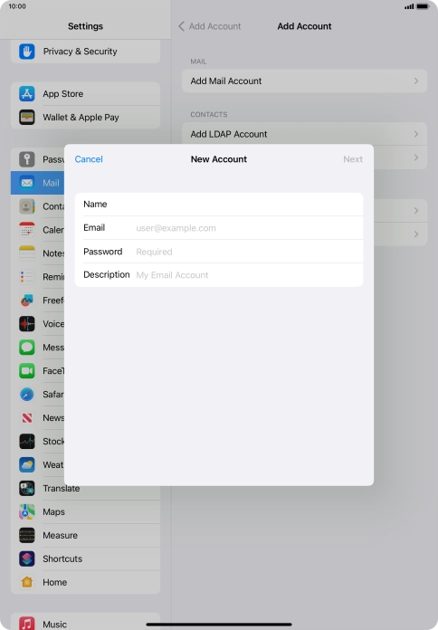Press Email and key in your email address. Press Email and key in your email address.