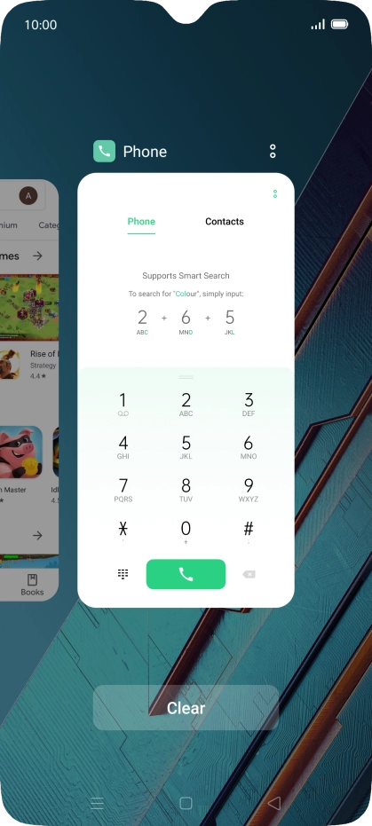 To end one running application, slide your finger upwards on the required application. To end one running application, slide your finger upwards on the required application.