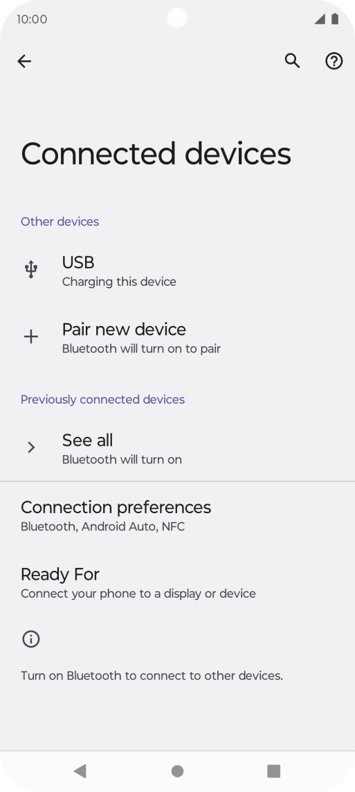 Press Pair new device. Press Pair new device.
