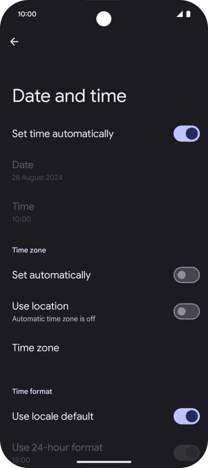Press the indicator next to Press the indicator next to