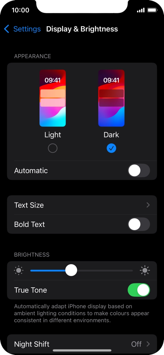 Press the indicator next to Press the indicator next to