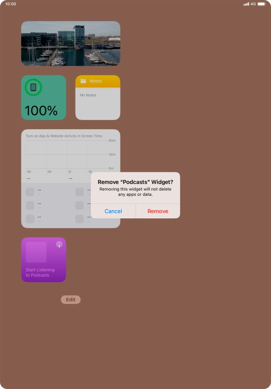 Press Remove. Press Remove.