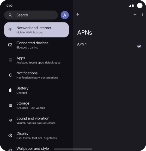 Press the add icon. Press the add icon.