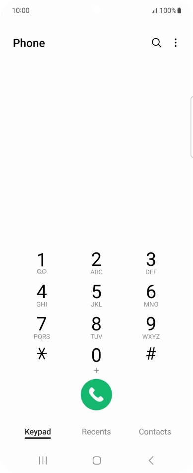 Press the menu icon. Press the menu icon.