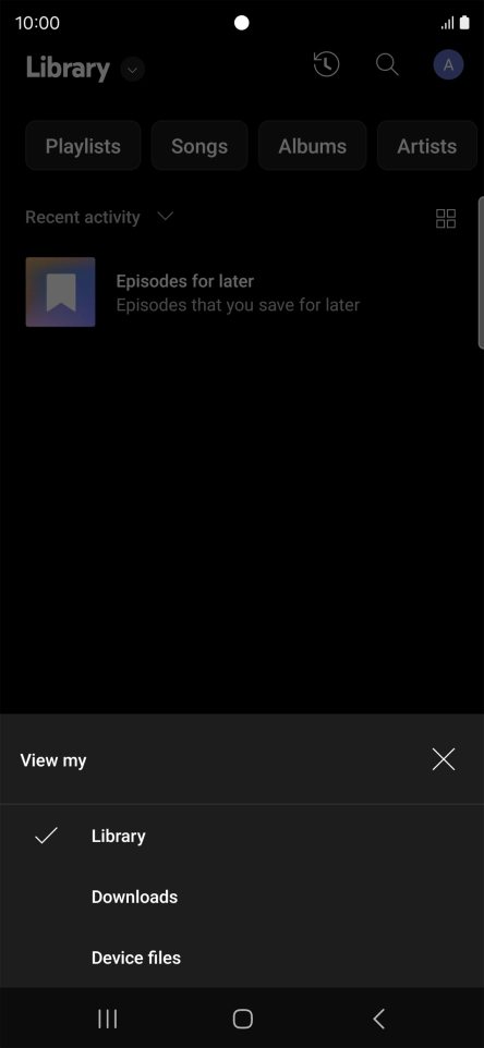 Press the required category and go to the required audio file. Press the required category and go to the required audio file.