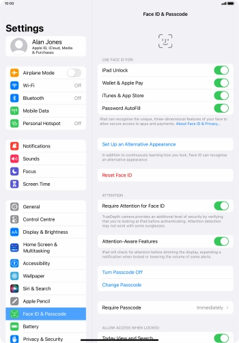 Press the indicators next to the required settings to turn them on or off. Press the indicators next to the required settings to turn them on or off.