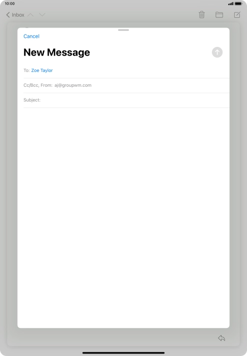Press Subject: and key in the required subject. Press Subject: and key in the required subject.