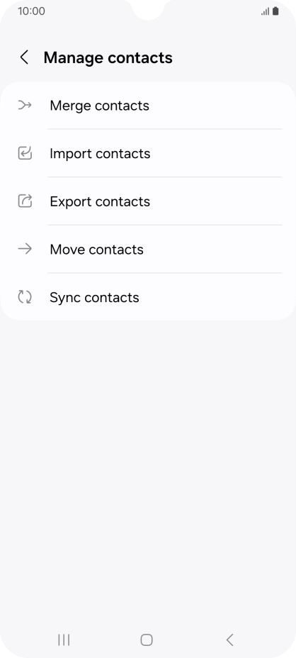 Press Import contacts. Press Import contacts.