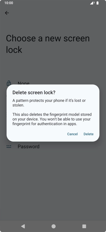 Press Delete. Press Delete.