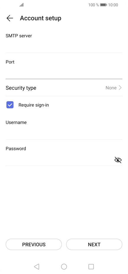 Press Security type. Press Security type.