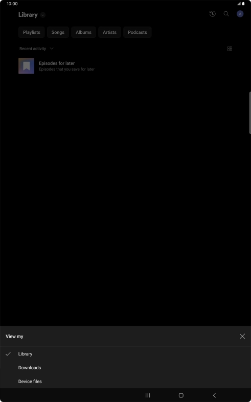 Press the required category and go to the required audio file. Press the required category and go to the required audio file.