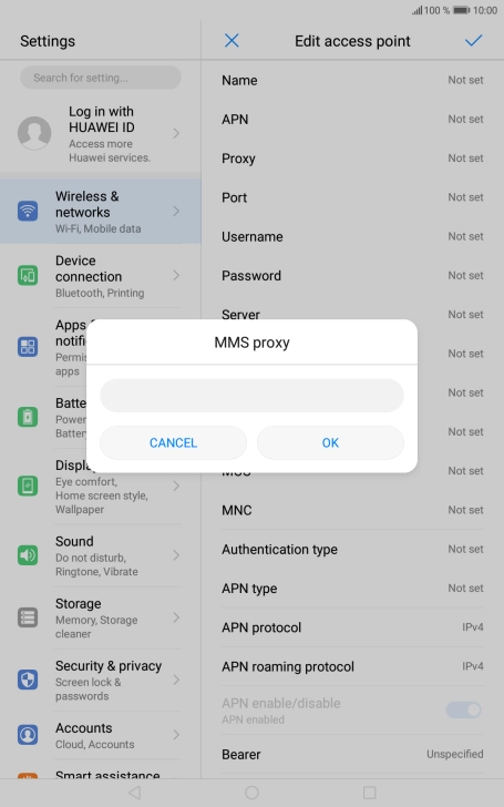 Key in 149.254.201.135 and press OK. Key in 149.254.201.135 and press OK.
