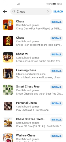 Press the required app. Press the required app.