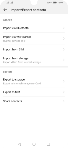 Press Import from SIM. Press Import from SIM.